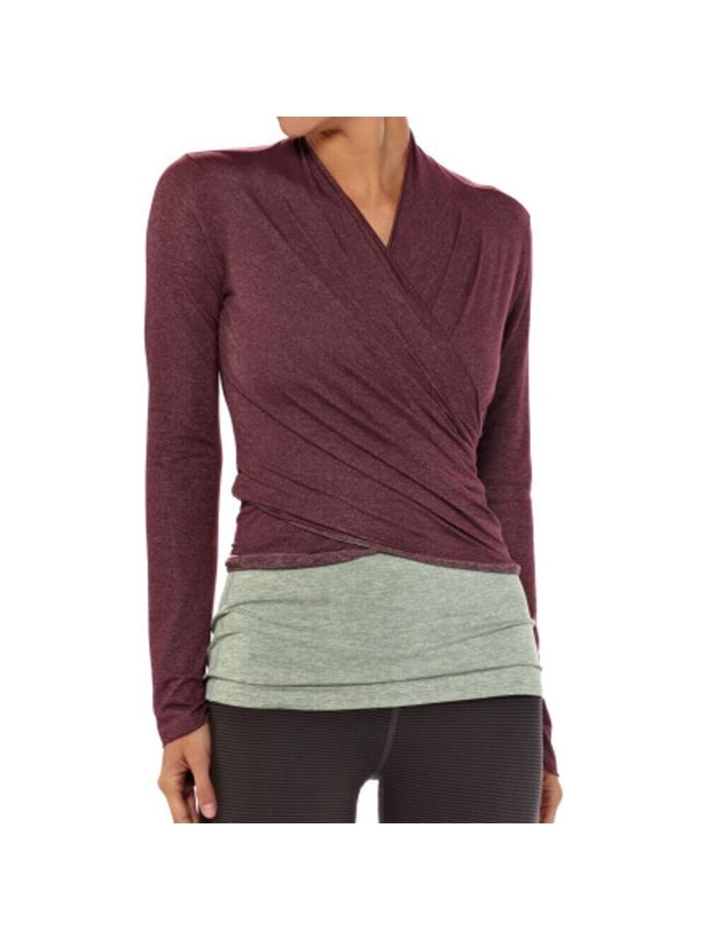 Patagonia EUC Women's Glorya Wrap Plum Long Sleeve Yoga Cardigan Size M